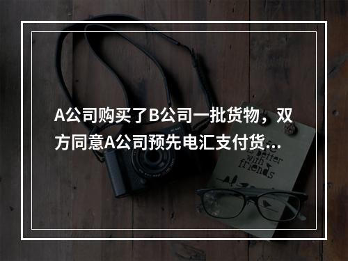 A公司购买了B公司一批货物，双方同意A公司预先电汇支付货款，