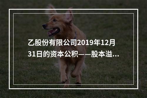 乙股份有限公司2019年12月31日的资本公积——股本溢价为