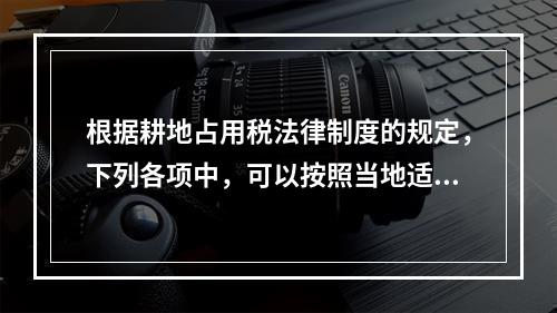 根据耕地占用税法律制度的规定，下列各项中，可以按照当地适用税