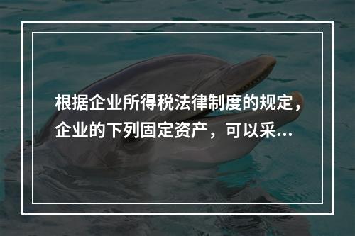 根据企业所得税法律制度的规定，企业的下列固定资产，可以采用加