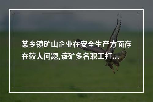 某乡镇矿山企业在安全生产方面存在较大问题,该矿多名职工打电话