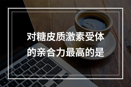 对糖皮质激素受体的亲合力最高的是