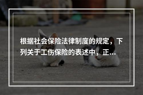 根据社会保险法律制度的规定，下列关于工伤保险的表述中，正确的