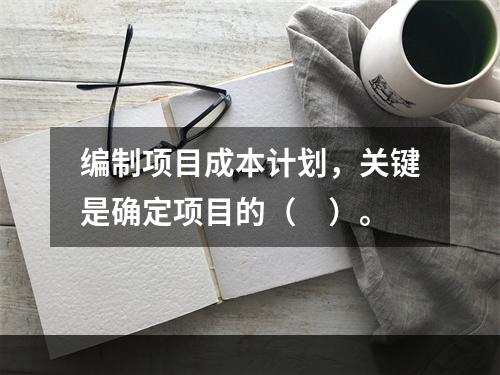 编制项目成本计划，关键是确定项目的（　）。