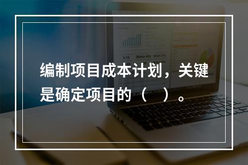 编制项目成本计划，关键是确定项目的（　）。