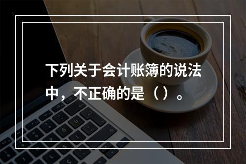 下列关于会计账簿的说法中，不正确的是（ ）。