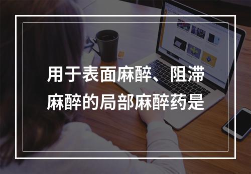 用于表面麻醉、阻滞麻醉的局部麻醉药是