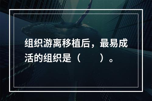 组织游离移植后，最易成活的组织是（　　）。