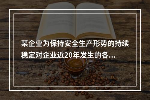 某企业为保持安全生产形势的持续稳定对企业近20年发生的各类伤