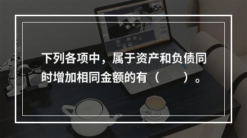 下列各项中，属于资产和负债同时增加相同金额的有（　　）。