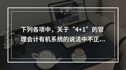 下列各项中，关于“4+1”的管理会计有机系统的说法中不正确的