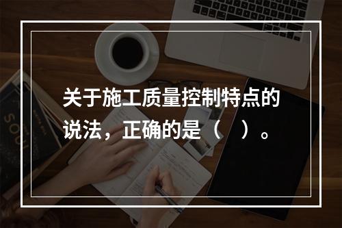 关于施工质量控制特点的说法，正确的是（　）。