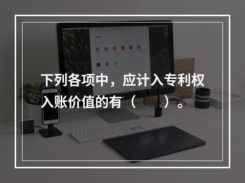 下列各项中，应计入专利权入账价值的有（　　）。