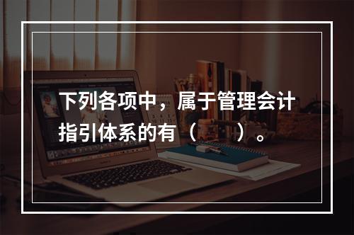 下列各项中，属于管理会计指引体系的有（　　）。