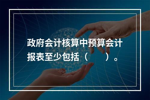 政府会计核算中预算会计报表至少包括（　　）。