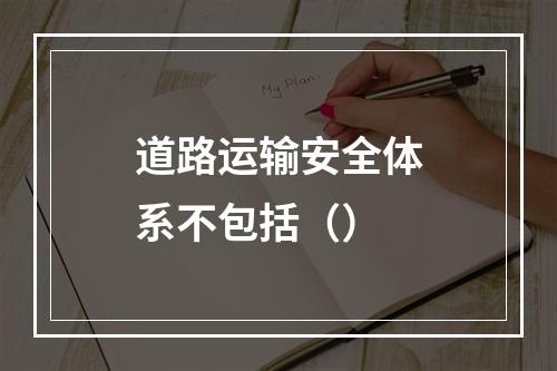 道路运输安全体系不包括（）