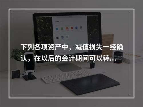 下列各项资产中，减值损失一经确认，在以后的会计期间可以转回的