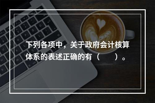 下列各项中，关于政府会计核算体系的表述正确的有（　　）。