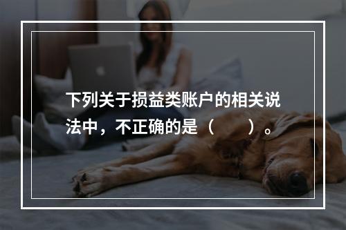 下列关于损益类账户的相关说法中，不正确的是（　　）。