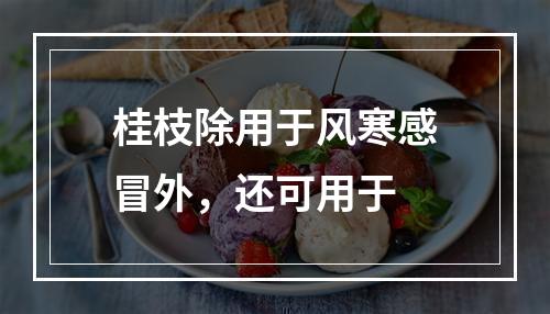 桂枝除用于风寒感冒外，还可用于