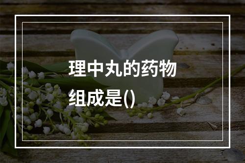 理中丸的药物组成是()