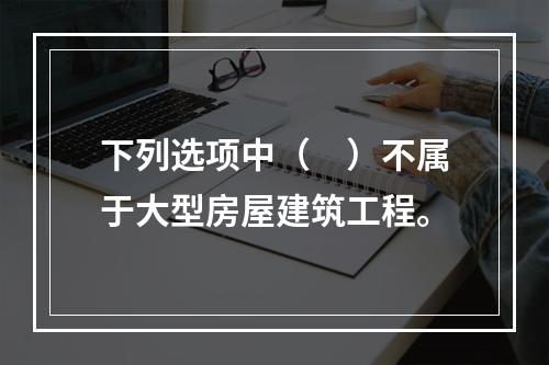 下列选项中（　）不属于大型房屋建筑工程。