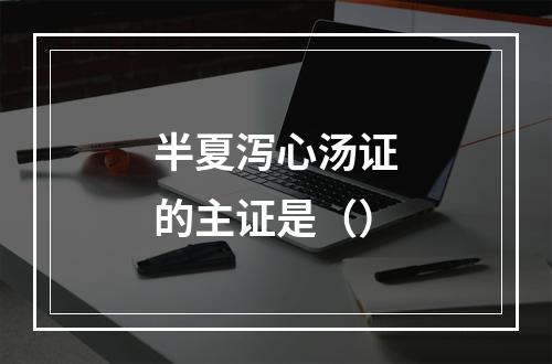 半夏泻心汤证的主证是（）