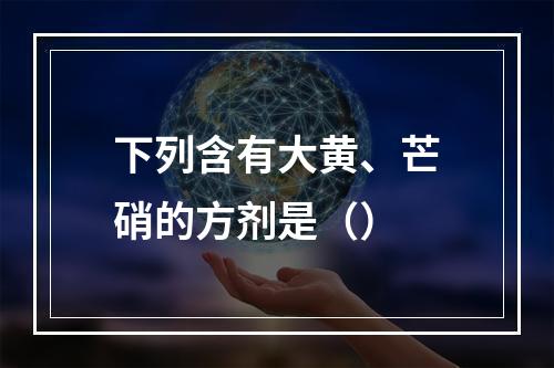 下列含有大黄、芒硝的方剂是（）