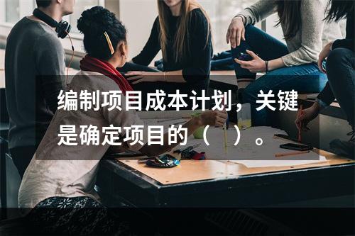 编制项目成本计划，关键是确定项目的（　）。