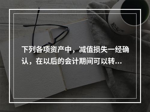 下列各项资产中，减值损失一经确认，在以后的会计期间可以转回的