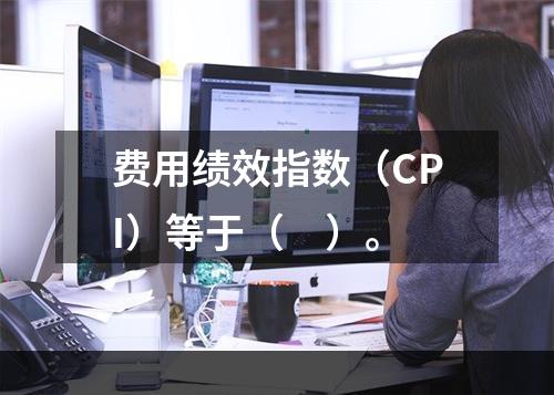 费用绩效指数（CPI）等于（　）。