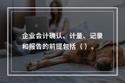 企业会计确认、计量、记录和报告的前提包括（ ）。