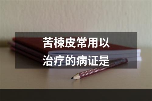 苦楝皮常用以治疗的病证是