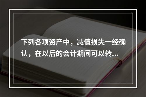 下列各项资产中，减值损失一经确认，在以后的会计期间可以转回的