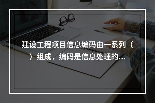 建设工程项目信息编码由一系列（　）组成，编码是信息处理的一项