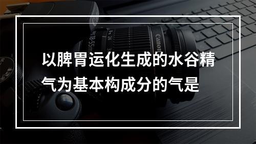 以脾胃运化生成的水谷精气为基本构成分的气是