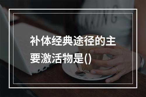 补体经典途径的主要激活物是()