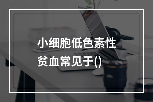 小细胞低色素性贫血常见于()