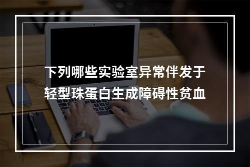 下列哪些实验室异常伴发于轻型珠蛋白生成障碍性贫血