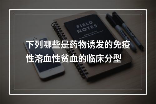 下列哪些是药物诱发的免疫性溶血性贫血的临床分型