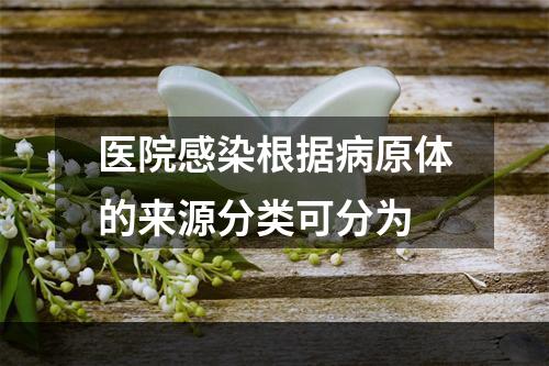 医院感染根据病原体的来源分类可分为