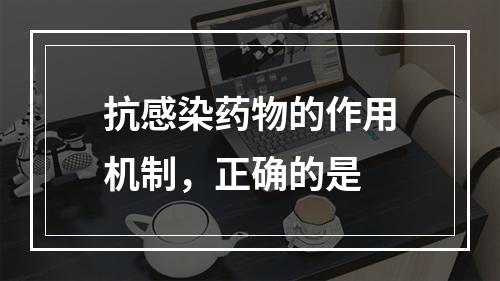 抗感染药物的作用机制，正确的是