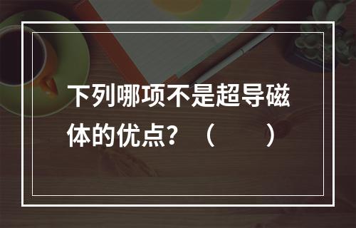 下列哪项不是超导磁体的优点？（　　）