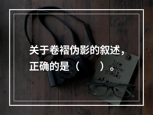 关于卷褶伪影的叙述，正确的是（　　）。