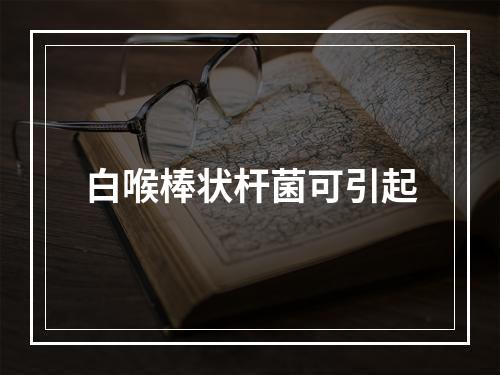 白喉棒状杆菌可引起