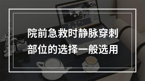 院前急救时静脉穿刺部位的选择一般选用