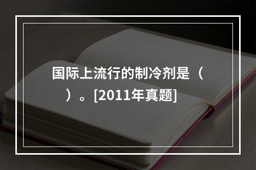 国际上流行的制冷剂是（　　）。[2011年真题]