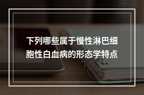 下列哪些属于慢性淋巴细胞性白血病的形态学特点