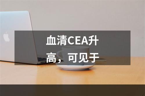 血清CEA升高，可见于