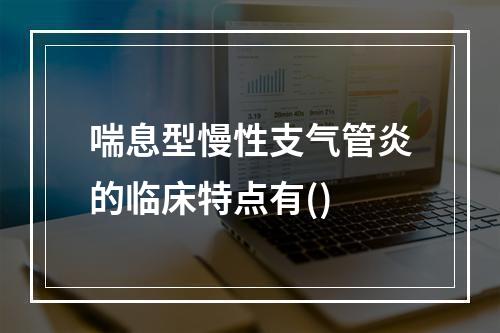 喘息型慢性支气管炎的临床特点有()